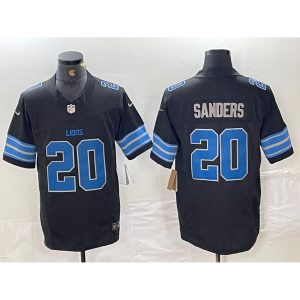 Men's Detroit Lions #20 Barry Sanders  Black 2nd Alternate Vapor F.U.S.E. Limited Jersey