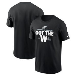 Men's Philadelphia Eagles  Black Super Bowl LIX Champions Parade T-Shirt