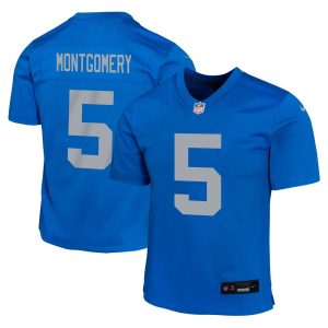 Youth Detroit Lions David Montgomery  Blue Alternate Player Game Jersey