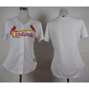Cardinals Blank White Women's Fashion Stitched MLB Jersey