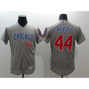 Cubs #44 Anthony Rizzo Grey Flexbase Authentic Collection Road Stitched MLB Jersey