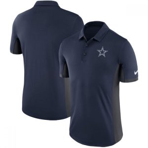 Men's Dallas Cowboys  Navy Charcoal Evergreen Polo