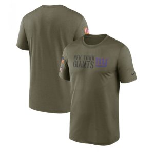 Men's New York Giants Olive 2022 Salute to Service Legend Team T-Shirt