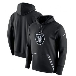 Men's  Oakland Raiders Black Champ Drive Vapor Speed Pullover Hoodie