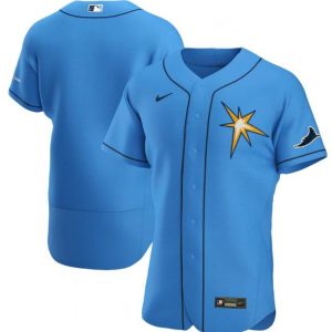 Men's Tampa Bay Rays Blank Blue Flex Base Stitched Jersey