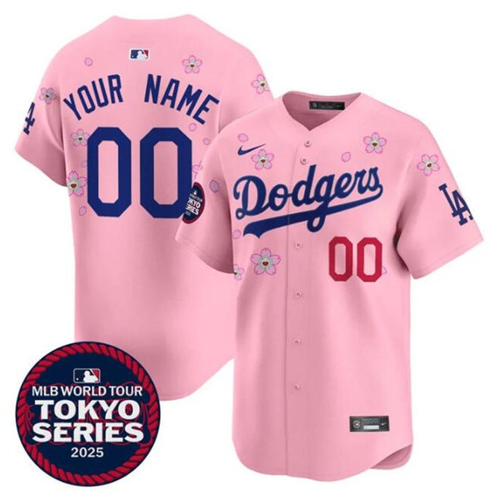Mens20Los20Angeles20Dodgers20ACTIVE20PLAYER20Custom20Pink20202520Tokyo20Series20Limited20Stitched20Jersey.jpg