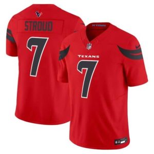 Men's  C.J. Stroud Red Houston Texans #7 Vapor F.U.S.E. Limited Jersey