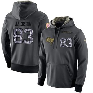 NFL Men's  Tampa Bay Buccaneers #83 Vincent Jackson Stitched Black Anthracite Salute to Service Player Performance Hoodie