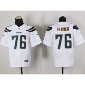Chargers #76 D.J. Fluker White Men's Stitched NFL New Elite Jersey