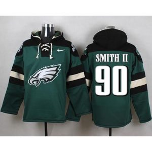 Eagles #90 Marcus Smith II Midnight Green Player Pullover NFL Hoodie