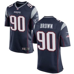 Patriots #90 Malcom Brown Navy Blue Team Color Youth Stitched NFL New Elite Jersey
