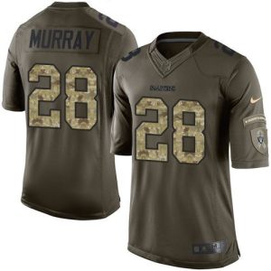 Raiders #28 Latavius Murray Green Youth Stitched NFL Limited Salute to Service Jersey