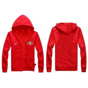 San Francisco 49ers Authentic Logo Hoodie Red
