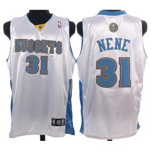 Nuggets #31 Nene Hilario Stitched White NBA Jersey