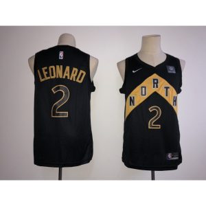Raptors #2 Kawhi Leonard Black City Edition  Swingman Stitched Jersey