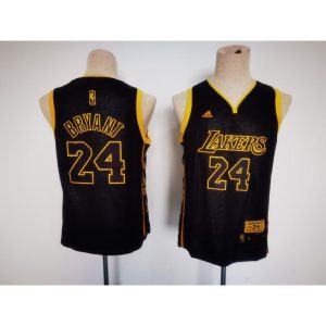 Youth Los Angeles Lakers #24 Kobe Bryant Black Stitched Basketball Jersey
