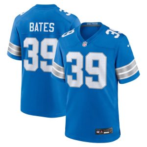 Men's Detroit Lions Jake Bates   Blue Team Game Jersey