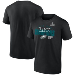 Men's Philadelphia Eagles  Black Super Bowl LIX Champions Legacy Iconic Victory T-Shirt