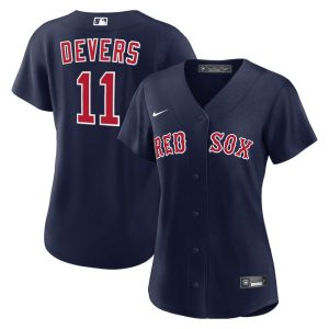 Women's Boston Red Sox #11 Rafael Devers Nike Royal City Connect Limited Player Jersey