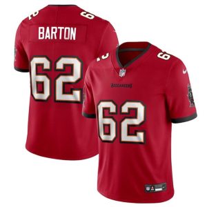 Men's Tampa Bay Buccaneers #62 Graham Barton Red 2024 Draft  Vapor Limited Stitched Jersey