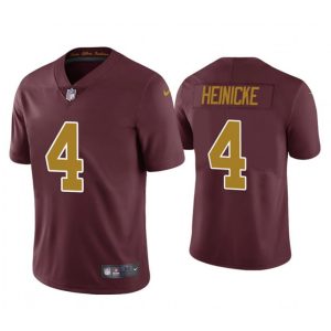 Men's Washington Football Team #4 Taylor Heinicke Red Vapor Untouchable Limited Stitched Jersey
