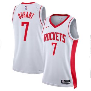 Women's Houston Rockets #7 Kevin Durant White Statement Edition Swingman Jersey